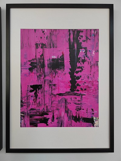 abstact of pinks and black