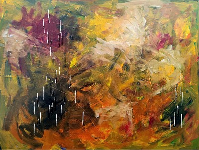Abstract suggesting flowers