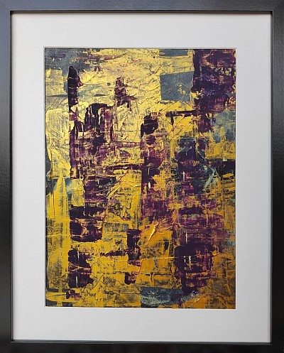 Abstract of purple and gold